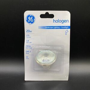 GE Halogen 20W Clear MR16 Landscape Lighting Floodlight Bulb